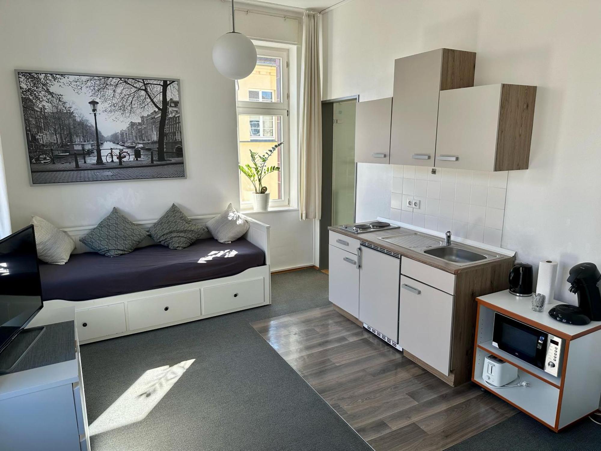 Ferienwohnungen Und Apartmenthaus Halle Saale - Villa Mathilda Bagian luar foto